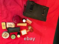 WW2 1940 German Army Medics First Aid Leather Pouch, Original kit