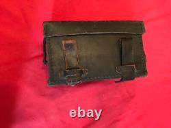 WW2 1940 German Army Medics First Aid Leather Pouch, Original kit