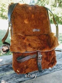 WW2 1943 German France Swiss Army Pony Fur Backpack Rucksack