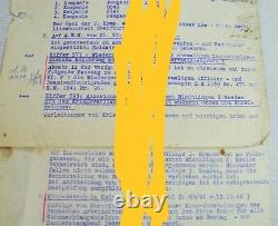 WW2 1944 German Wehrmacht war orders papers original military army unique