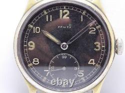 WW2 1944 Military Wristwatch German Army Zenith DH