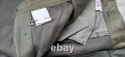 WW2 1945 -47 Early German Hvy Wool Green Grey Military Trousers G60