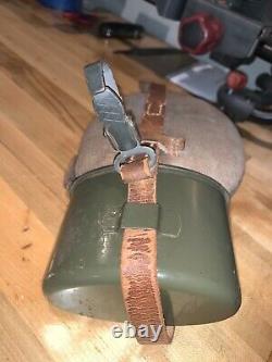 WW2, Authentic Original German Army Canteen with cup, Wehrmacht ESB44