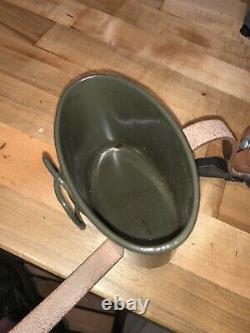 WW2, Authentic Original German Army Canteen with cup, Wehrmacht ESB44