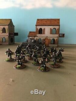 WW2 BOLT ACTION WWII 28mm Painted German Starter Army With Terrain and Tanks