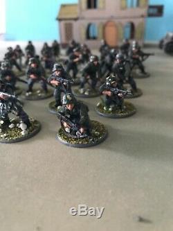 WW2 BOLT ACTION WWII 28mm Painted German Starter Army With Terrain and Tanks