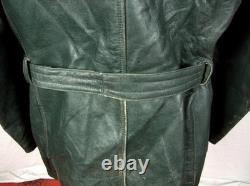 WW2 GERMAN ARMY 1940 BWS Leather Motorcycle Dispatch Rider COAT Jacket