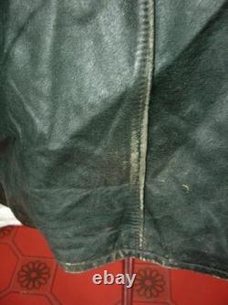 WW2 GERMAN ARMY 1940 BWS Leather Motorcycle Dispatch Rider COAT Jacket