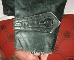 WW2 GERMAN ARMY 1940 BWS Leather Motorcycle Dispatch Rider COAT Jacket