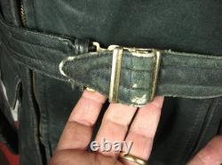 WW2 GERMAN ARMY 1940 BWS Leather Motorcycle Dispatch Rider COAT Jacket