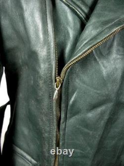 WW2 GERMAN ARMY 1940 BWS Leather Motorcycle Dispatch Rider COAT Jacket