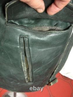 WW2 GERMAN ARMY 1940 BWS Leather Motorcycle Dispatch Rider COAT Jacket
