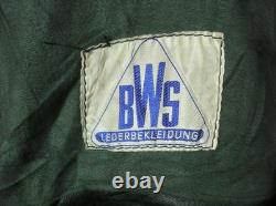 WW2 GERMAN ARMY 1940 BWS Leather Motorcycle Dispatch Rider COAT Jacket