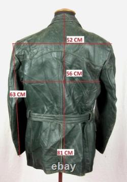 WW2 GERMAN ARMY 1940 BWS Leather Motorcycle Dispatch Rider COAT Jacket