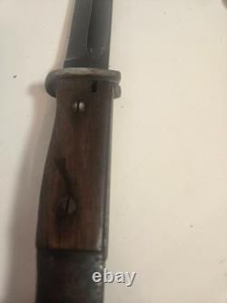 WW2 GERMAN ARMY FIELD BAYONET CARL EICKHORN FROG HOLDER SCABBARD WithBELT HOLDER
