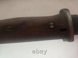 WW2 GERMAN ARMY FIELD BAYONET CARL EICKHORN FROG HOLDER SCABBARD WithBELT HOLDER