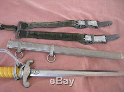 WW2 GERMAN ARMY OFFICERS DAGGER Complete RIG BY RICH ABR HERDER SOLINGEN