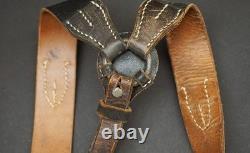 WW2 GERMAN ARMY Y-STRAPS withD-RINGS, RBN# ORIGINALS