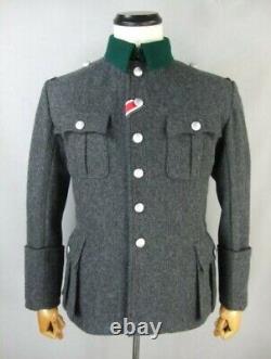 WW2 GERMAN M36 Officer Jacket Tunic Stone Grey Wool Jacket German Army 38-48