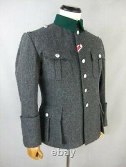 WW2 GERMAN M36 Officer Jacket Tunic Stone Grey Wool Jacket German Army 38-48