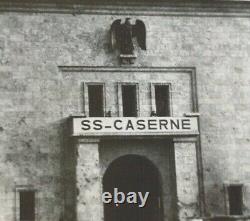 WW2 GERMAN NUREMBERG RALLY GROUNDS SS CASERNE (BARRACKS) with US ARMY 1945 PHOTO