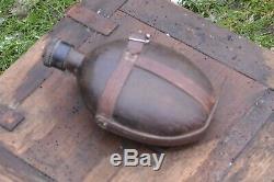 WW2 GERMAN Wehrmacht ARMY WATER CANTEEN FLASK COCONUT AFRICA CORPS ORIGINAL