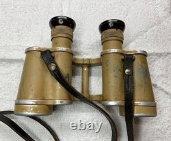 WW2 German Army 6X30 Binoculars Ordnance Tan' cag' Cold Weather with Strap