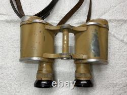 WW2 German Army 6X30 Binoculars Ordnance Tan' cag' Cold Weather with Strap