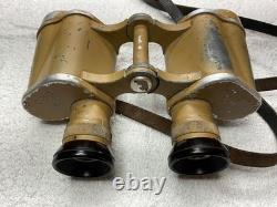 WW2 German Army 6X30 Binoculars Ordnance Tan' cag' Cold Weather with Strap