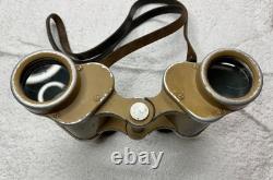 WW2 German Army 6X30 Binoculars Ordnance Tan' cag' Cold Weather with Strap