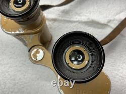 WW2 German Army 6X30 Binoculars Ordnance Tan' cag' Cold Weather with Strap