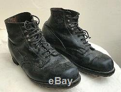 WW2 German Army Ankle Boots large size 9. Standard pattern Original matched