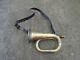 Ww2 German Army Battle Bugle With Vintage Rare Leather Sling Sold As In