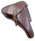 Ww2 German Army Brown Leather Luger Holster With Tool Dated 1939