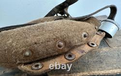 WW2 German Army Canteen with Cup O. H. W. 41 Matching Wehrmacht Otto Honsel