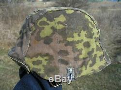 WW2 German Army Elite Uniform Helmet Cover Reversible Camo Camouflage WWII