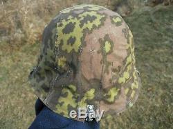 WW2 German Army Elite Uniform Helmet Cover Reversible Camo Camouflage WWII