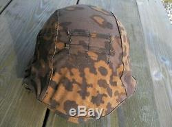 WW2 German Army Elite Uniform Helmet Cover Reversible Camo Camouflage WWII