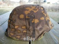 WW2 German Army Elite Uniform Helmet Cover Reversible Camo Camouflage WWII