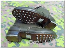 WW2 German Army Field Boots Schnürschuhe M37 Forged Sole TOP Repro 100% Cow