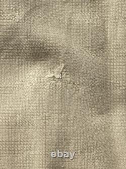 WW2 German Army Heer Civilian Shirt, Knit Cotton L/S, 4 Button, Light Tan 42