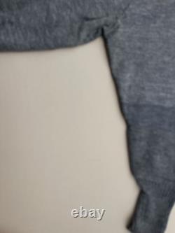 WW2 German Army Heer Sweater, Gray Wool V-neck, Green Band, Repairs, Medium