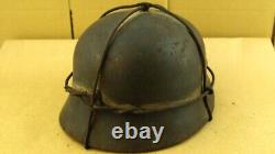 WW2 German Army Helmet. M40. Cross Wire Camo. Named. Q66. WithLiner. VTG