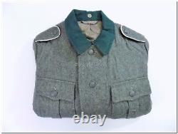 WW2 German Army M36 Grey Type Wool Jacket Well Made Repro WWII M-36 Jacke