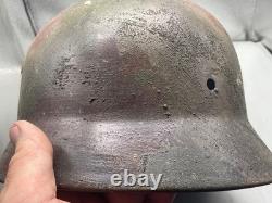 WW2 German Army M40 Helmet Modern Painted in Normandy Style Camo Size 64