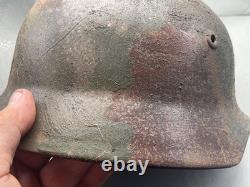WW2 German Army M40 Helmet Modern Painted in Normandy Style Camo Size 64