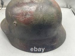 WW2 German Army M40 Helmet Modern Painted in Normandy Style Camo Size 64