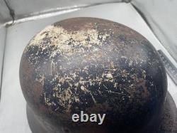 WW2 German Army M40 Helmet Original Painted Black Size 64