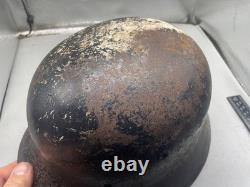 WW2 German Army M40 Helmet Original Painted Black Size 64