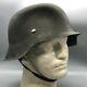 Ww2 German Army M42 Helmet Ckl66 Complete Weathered Restoration
